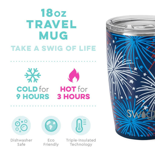 Swig : Fireworks Travel Mug (18oz) -