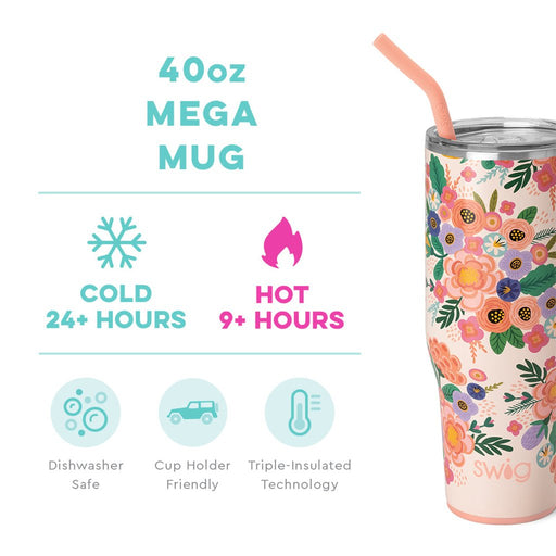 Swig : Full Bloom Mega Mug (40oz) - Swig : Full Bloom Mega Mug (40oz)