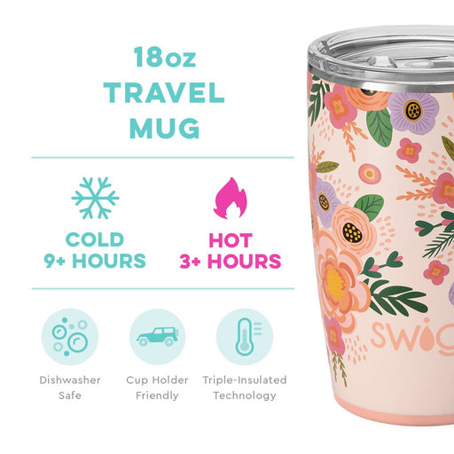 Swig : Full Bloom Travel Mug (18oz) - Swig : Full Bloom Travel Mug (18oz)