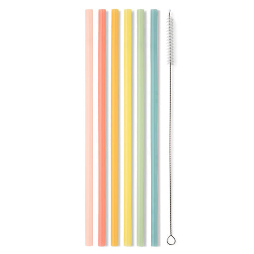 Swig : Good Vibrations Rainbow Reusable Straw Set - Swig : Good Vibrations Rainbow Reusable Straw Set