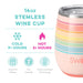 Swig : Good Vibrations Stemless Wine Cup (14oz) - Swig : Good Vibrations Stemless Wine Cup (14oz)