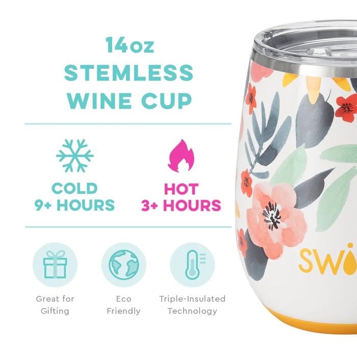 Swig : Honey Meadow Stemless Wine Cup (14oz) - Swig : Honey Meadow Stemless Wine Cup (14oz)