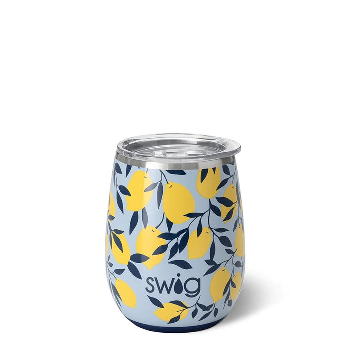 Swig : Limoncello Stemless Wine Cup (14oz) - Swig : Limoncello Stemless Wine Cup (14oz)