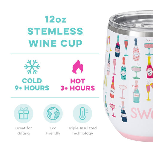 Swig : Pop Fizz Stemless Wine Cup (12oz) - Swig : Pop Fizz Stemless Wine Cup (12oz)