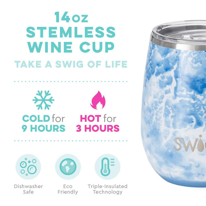 Swig : Sea Spray Stemless Wine Cup (14oz) -