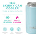 Swig : Shimmer Aquamarine Skinny Can Cooler (12oz) -