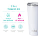 Swig : Shimmer Diamond White Tumbler (32oz) - Swig : Shimmer Diamond White Tumbler (32oz)