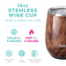 Swig : Stemless Wine Cup in Black Walnut -