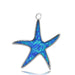 T. Jazelle : Blue Agate Stone Bracelet with Star of the Sea Sterling Silver Charm -