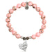 T. Jazelle : Pink Shell Stone Bracelet with Seas the Day Sterling Silver Charm -