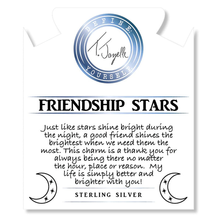T. Jazelle : Super 7 Stone Bracelet with Friendship Stars Sterling Silver Charm - T. Jazelle : Super 7 Stone Bracelet with Friendship Stars Sterling Silver Charm