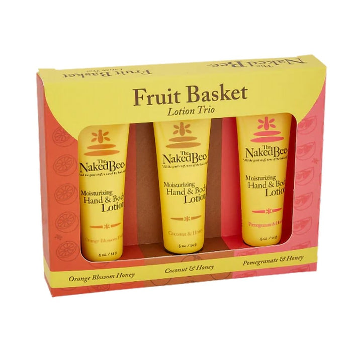 The Naked Bee : Fruity Basket Lotion Trio - The Naked Bee : Fruity Basket Lotion Trio