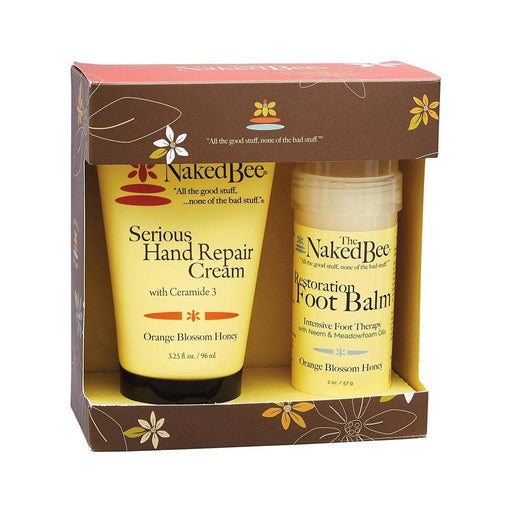 The Naked Bee : Hand & Foot Repair Kit in Orange Blossom Honey -