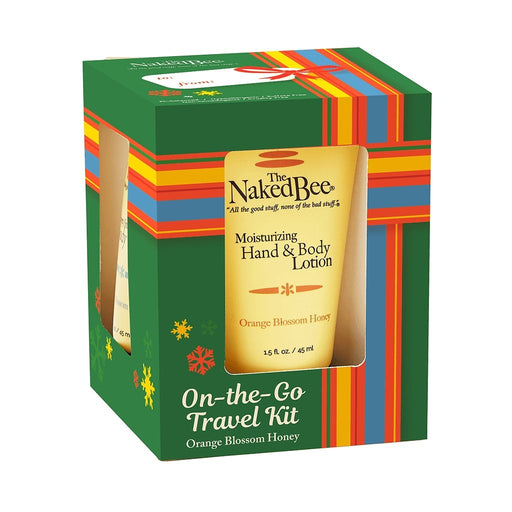 The Naked Bee : Holiday On-The-Go Travel Kit in Orange Blossom Honey -