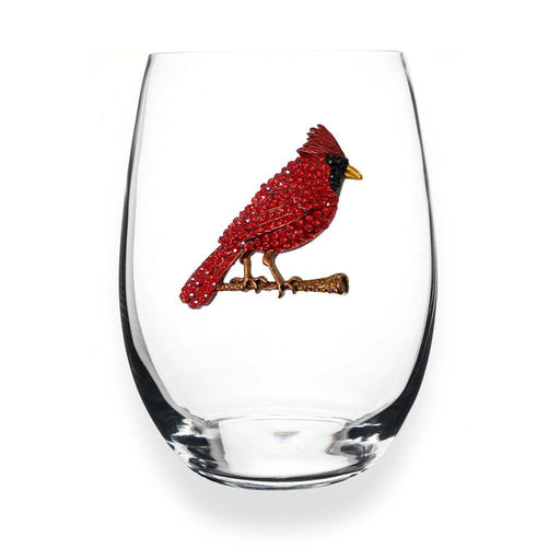 The Queens' Jewels : Cardinal Jeweled Stemless Wineglass -