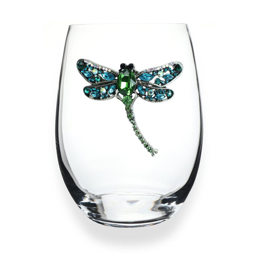 The Queens' Jewels Dragonfly Jeweled Glassware, Wine Glasses