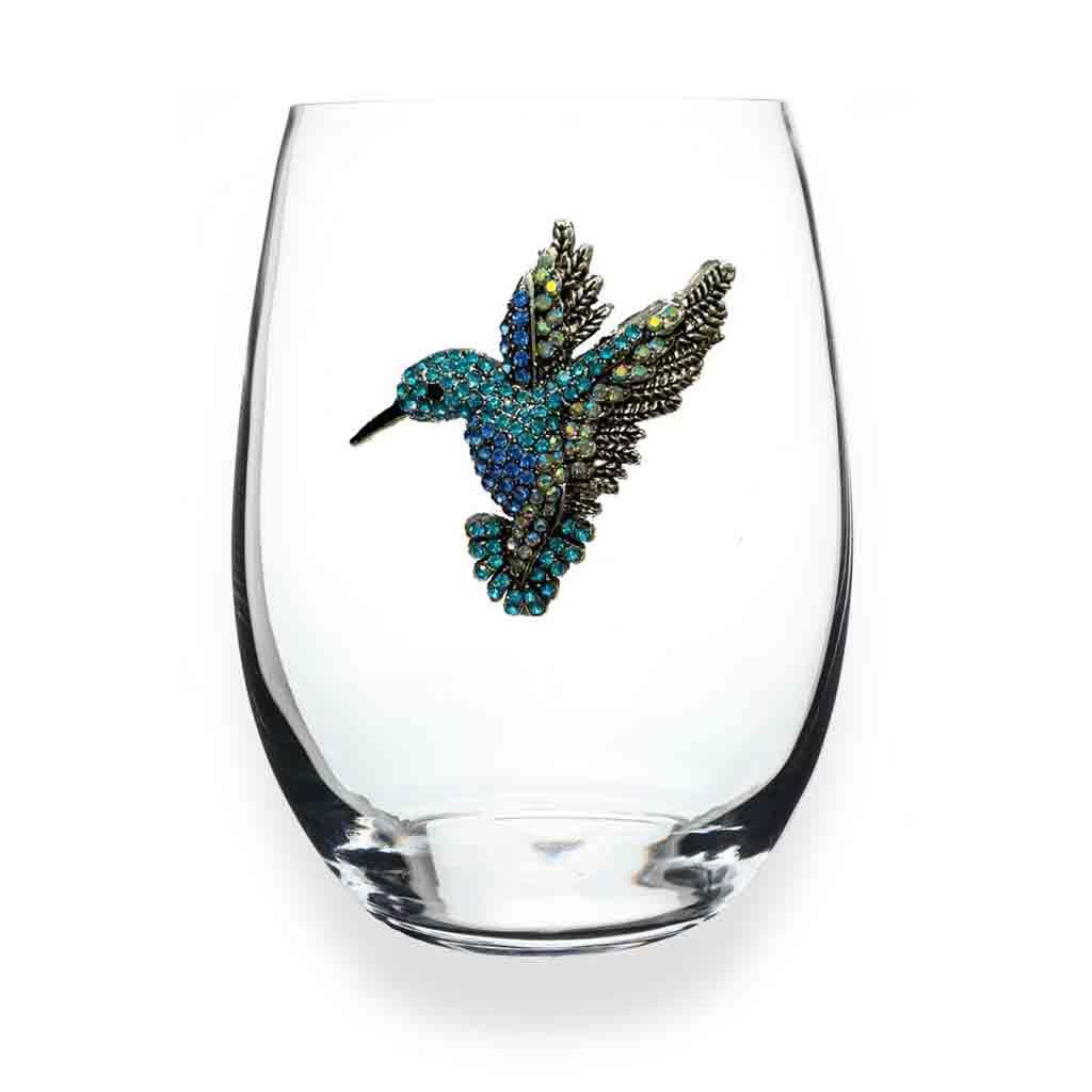 The Queens' Jewels : Hummingbird Jeweled Stemless Wineglass