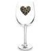 The Queens' Jewels : Leopard Heart Jeweled Stemmed Wineglass -