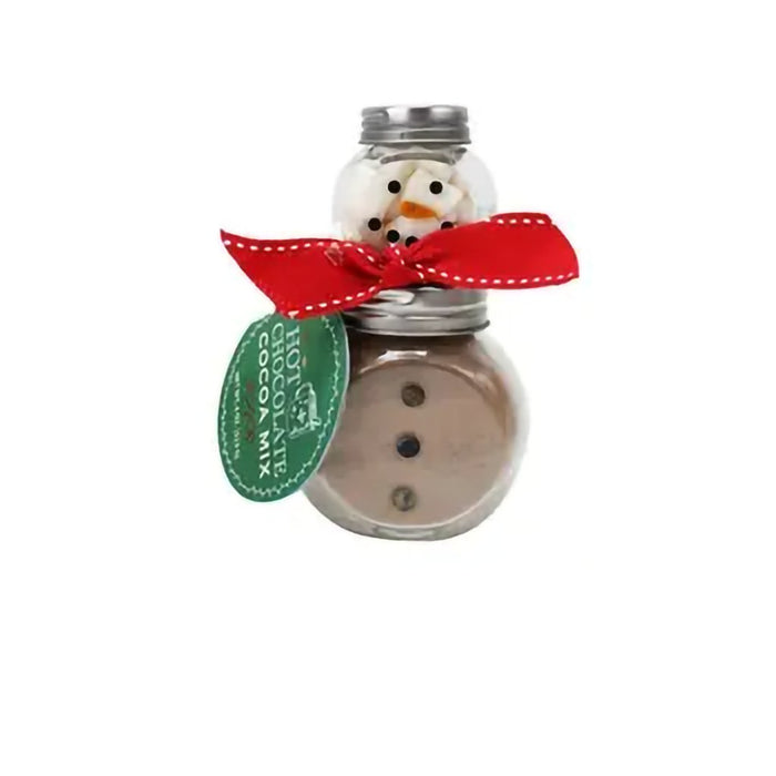 Two's Company Snowman 12 Pc Hot Cocoa Set in Gift Box Includes: 6 Vanilla  Marshmallow Toppers and 6 Peppermint Candy Cane Stirrers