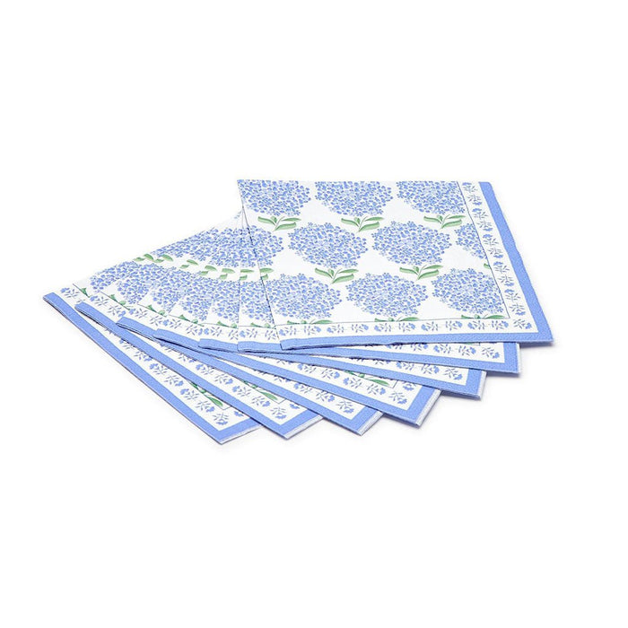 Two's Company : Hydrangea 3-Ply Paper Cocktail Napkin -paper - Two's Company : Hydrangea 3-Ply Paper Cocktail Napkin -paper