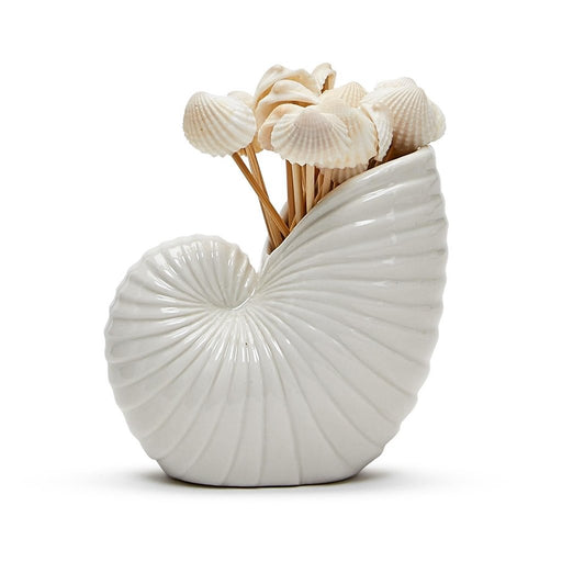 Two's Company : Nautilus Shell With 20 Seashell Picks -