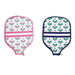 Two's Company : Pickleball Racket Cover with Pickleball Silver Zipper Assorted 1 at random - Two's Company : Pickleball Racket Cover with Pickleball Silver Zipper Assorted 1 at random