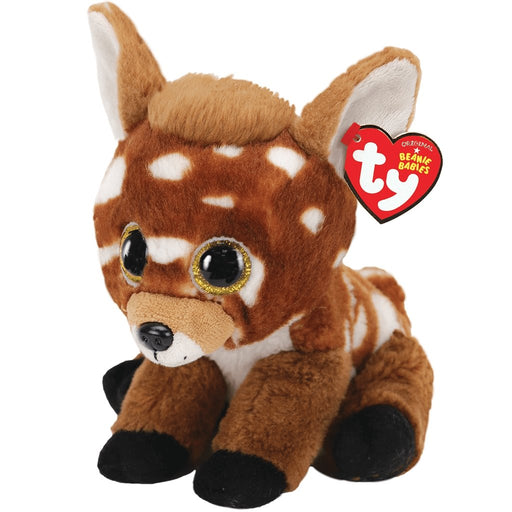 Ty : Beanie Babies - Buckley The Brown and White Spotted Deer -