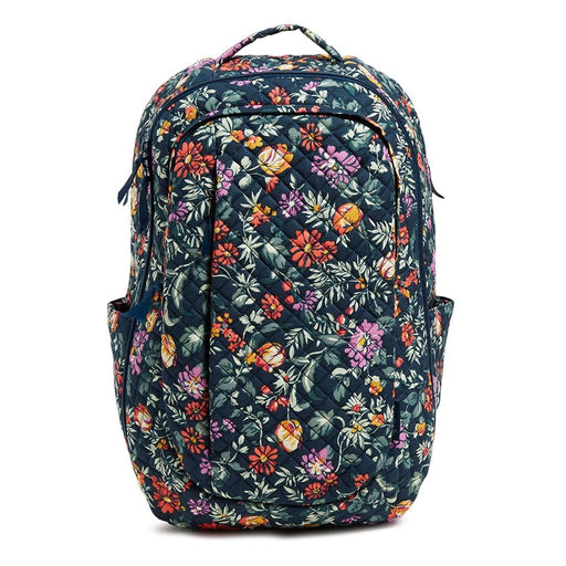 Vera Bradley : Large Travel Backpack in Fresh-Cut Floral Green - Vera Bradley : Large Travel Backpack in Fresh-Cut Floral Green