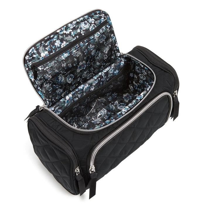 Vera Bradley : Large Travel Cosmetic Bag in Performance Twill Black - Vera Bradley : Large Travel Cosmetic Bag in Performance Twill Black