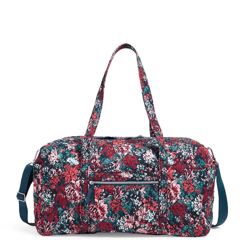 Vera Bradley : Large Travel Duffel Bag in Cabbage Rose Cabernet -