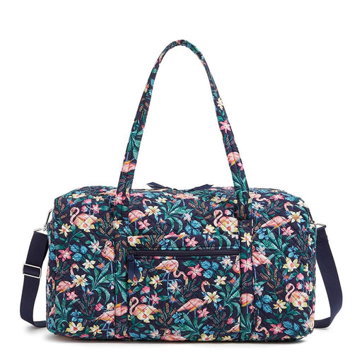 Vera Bradley : Large Travel Duffel Bag in Flamingo Garden - Vera Bradley : Large Travel Duffel Bag in Flamingo Garden