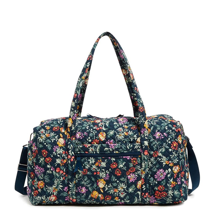 Vera Bradley : Large Travel Duffel Bag in Fresh-Cut Floral Green - Vera Bradley : Large Travel Duffel Bag in Fresh-Cut Floral Green