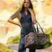 Vera Bradley : Large Travel Duffel Bag in Perennials Noir Dot - Vera Bradley : Large Travel Duffel Bag in Perennials Noir Dot