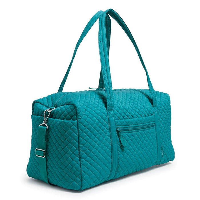 Vera Bradley : Large Travel Duffel Bag in Recycled Cotton Forever Green - Vera Bradley : Large Travel Duffel Bag in Recycled Cotton Forever Green