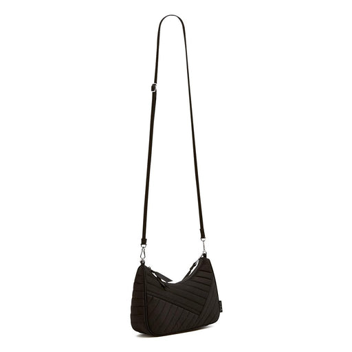 Vera Bradley : Mini Frannie Crescent Crossbody Bag in Black - Vera Bradley : Mini Frannie Crescent Crossbody Bag in Black