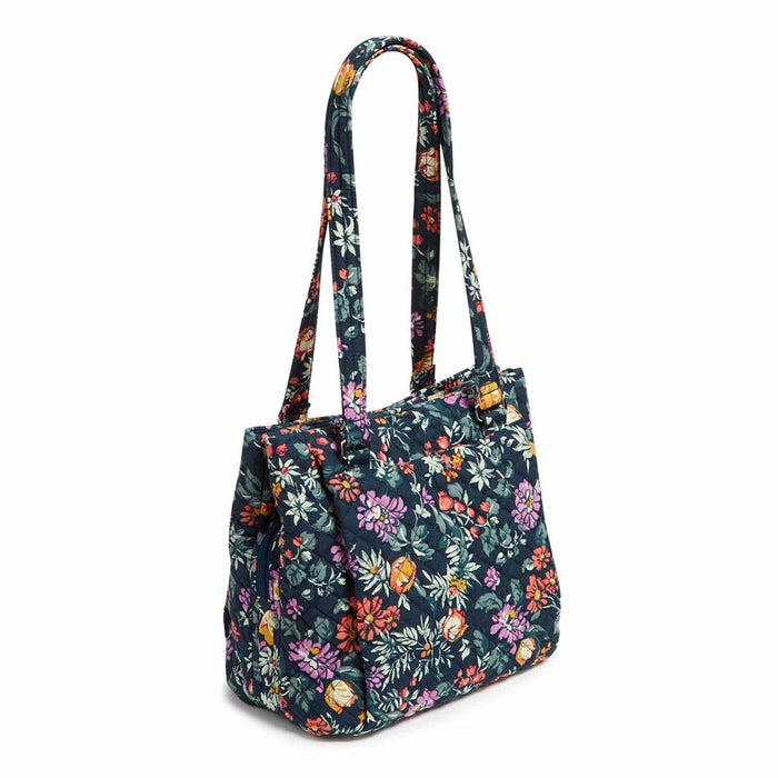 Vera Bradley : Multi-Compartment Shoulder Bag in Fresh-Cut Floral Green - Vera Bradley : Multi-Compartment Shoulder Bag in Fresh-Cut Floral Green