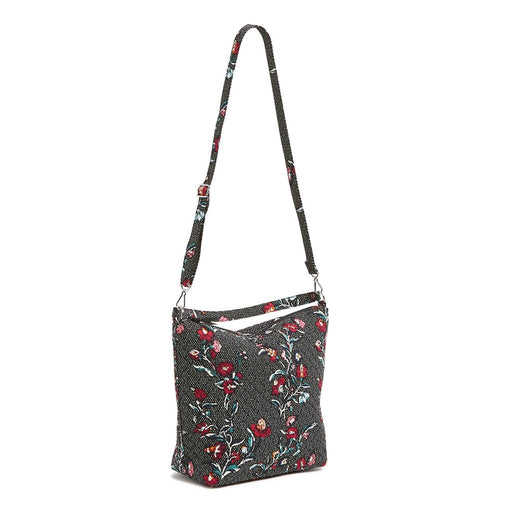 Vera Bradley : Oversized Hobo Shoulder Bag in Perennials Noir Dot - Vera Bradley : Oversized Hobo Shoulder Bag in Perennials Noir Dot