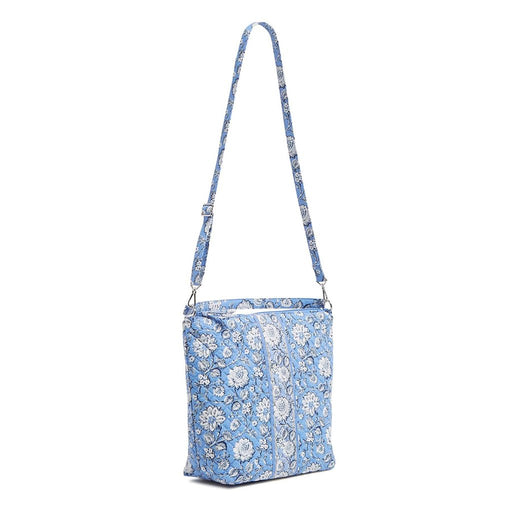 Vera Bradley : Oversized Hobo Shoulder Bag in Sweet Garden Blue - Vera Bradley : Oversized Hobo Shoulder Bag in Sweet Garden Blue