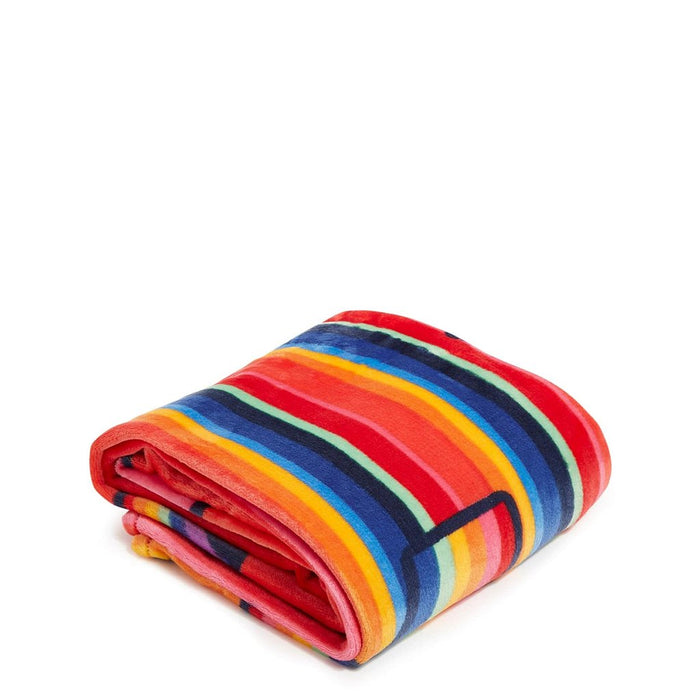 Vera Bradley : Plush Throw Blanket in Pride Love Stripe - Vera Bradley : Plush Throw Blanket in Pride Love Stripe