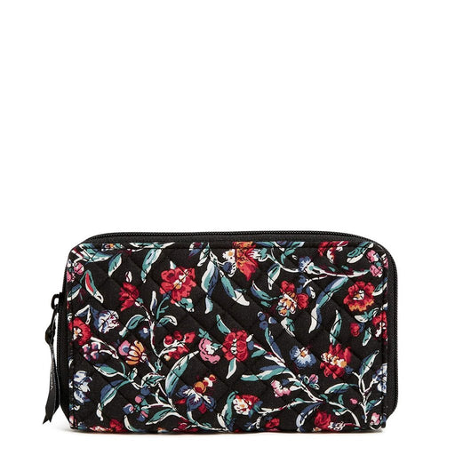 Vera Bradley : RFID Deluxe Travel Wallet in Perennials Noir - Vera Bradley : RFID Deluxe Travel Wallet in Perennials Noir