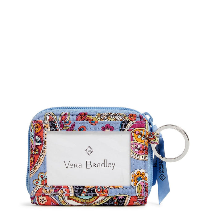 Vera Bradley : RFID Petite Zip-Around Wallet Provence Paisley - Vera Bradley : RFID Petite Zip-Around Wallet Provence Paisley