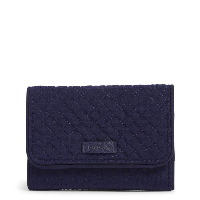 Vera Bradley : RFID Riley Compact Wallet in Microfiber Classic Navy - Vera Bradley : RFID Riley Compact Wallet in Microfiber Classic Navy - Annies Hallmark and Gretchens Hallmark, Sister Stores