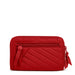 Vera Bradley : RFID Turnlock Wallet in Recycled Cotton Cardinal Red - Vera Bradley : RFID Turnlock Wallet in Recycled Cotton Cardinal Red