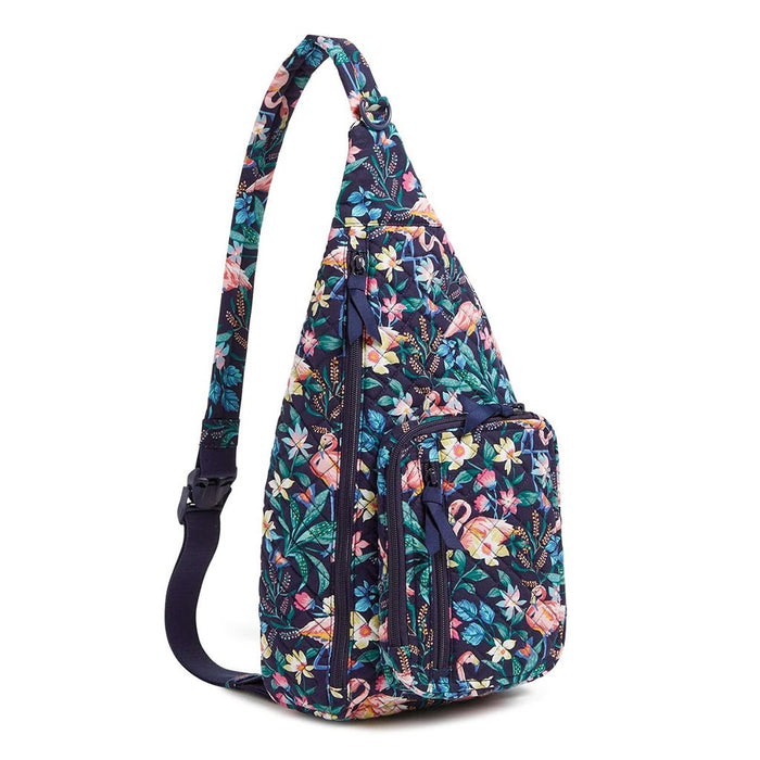 Vera Bradley : Sling Backpack in Flamingo Garden - Vera Bradley : Sling Backpack in Flamingo Garden