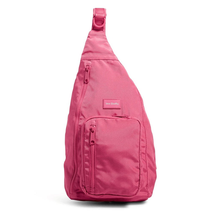 Vera Bradley : Sling Backpack in Reactive Raspberry Sorbet -