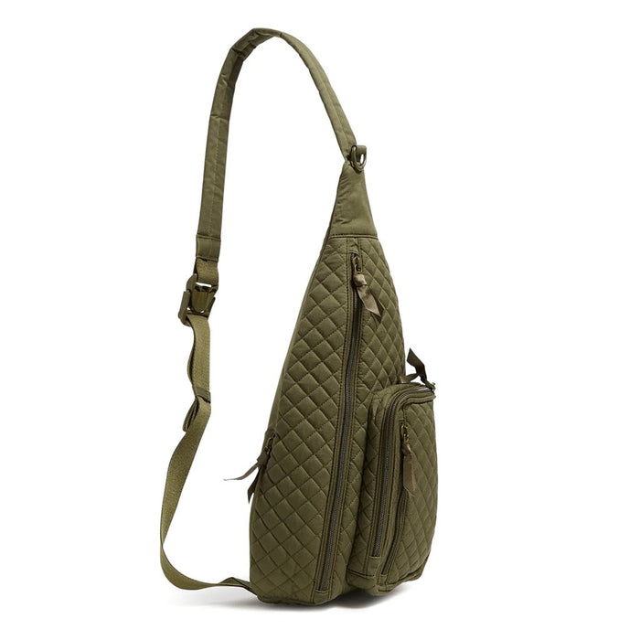 Vera Bradley : Sling Backpack in Recycled Cotton Climbing Ivy Green - Vera Bradley : Sling Backpack in Recycled Cotton Climbing Ivy Green