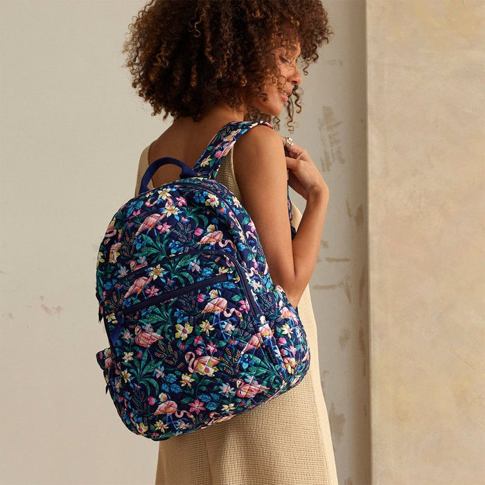 Vera Bradley : Small Backpack in Flamingo Garden - Vera Bradley : Small Backpack in Flamingo Garden