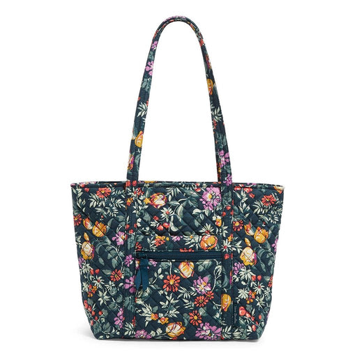 Vera Bradley : Small Vera Tote Bag in Fresh-Cut Floral Green - Vera Bradley : Small Vera Tote Bag in Fresh-Cut Floral Green