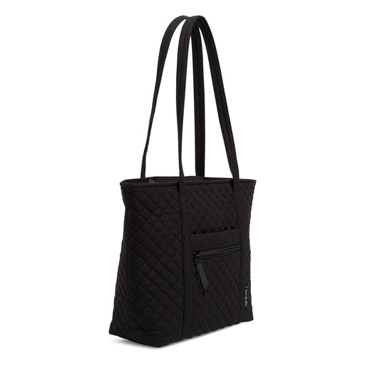 Vera Bradley : Small Vera Tote Bag in Recycled Cotton Black - Vera Bradley : Small Vera Tote Bag in Recycled Cotton Black