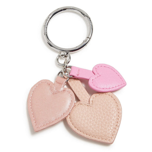 Vera Bradley : Tiered Heart Keychain in Mon Amour Soft Blush - Vera Bradley : Tiered Heart Keychain in Mon Amour Soft Blush